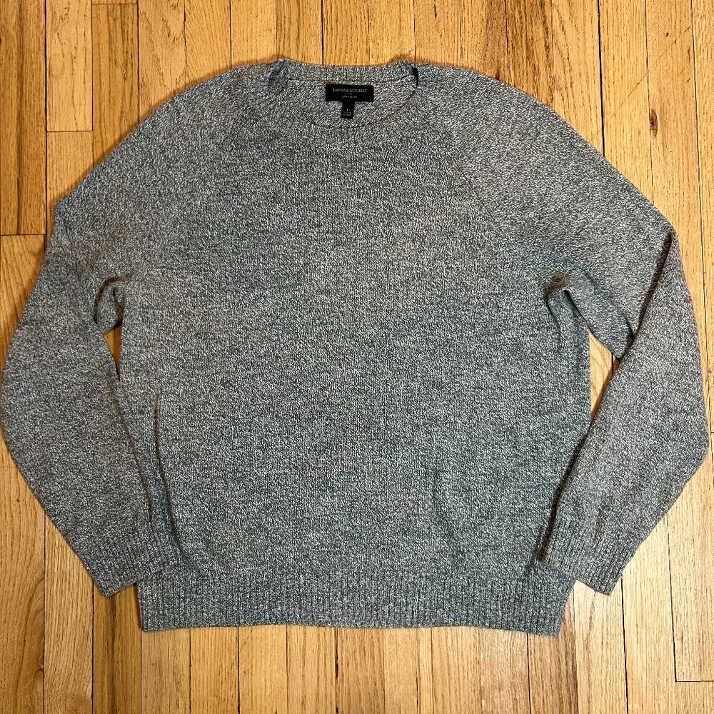 Banana Republic Sage Green Linen Blend Sweater